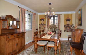7 - Elegrant dining room with seating for 10-12 people